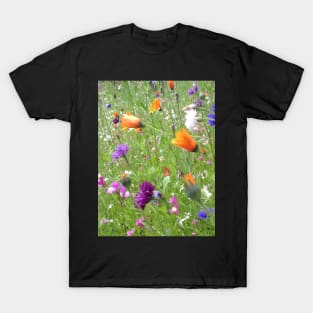 Wild Flowers - Vectorized Photographic Image T-Shirt